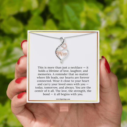 Lavisa - I Love You Mom Necklace - Sentimental Family Jewelry Gift