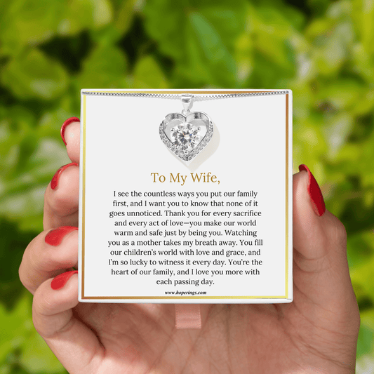 Lavisa - To My Wife Moissanite Necklace