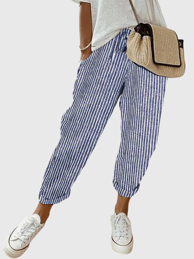 Lavisa - Elegant Women's High Waist Straight Leg Pants