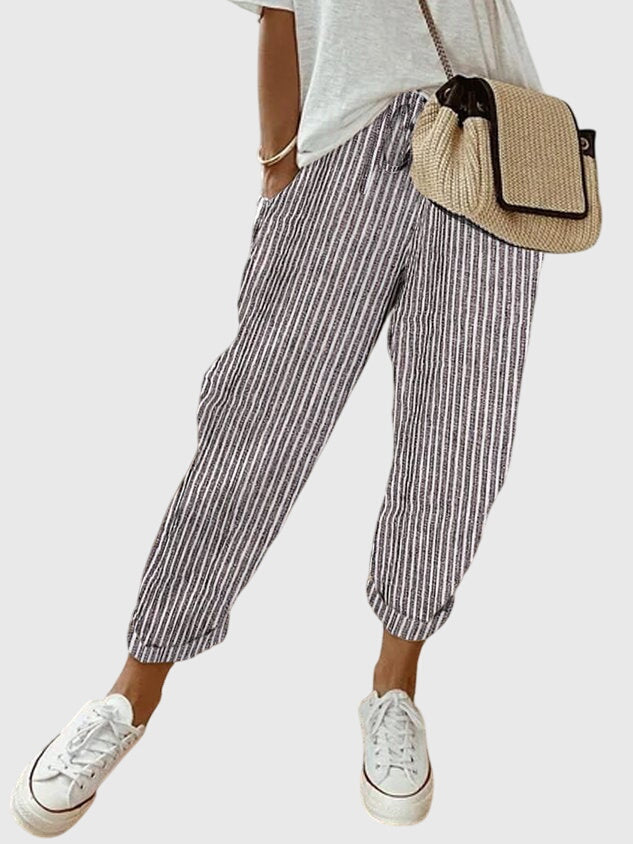 Lavisa - Elegant Women's High Waist Straight Leg Pants