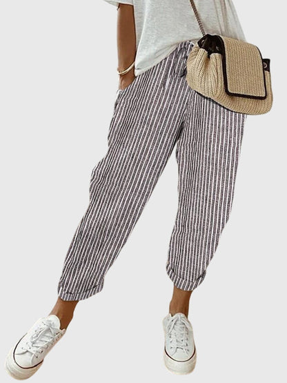 Lavisa - Elegant Women's High Waist Straight Leg Pants