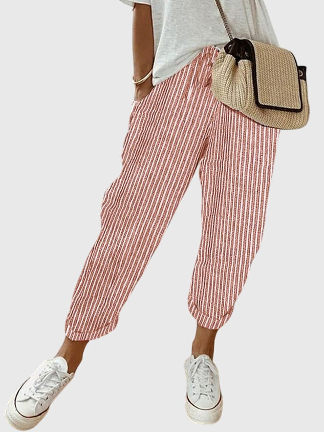 Lavisa - Elegant Women's High Waist Straight Leg Pants