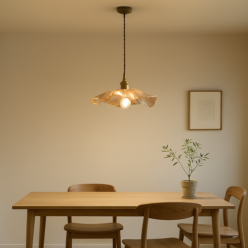 Lavisa - Ruffled Petal Shade Pendant Light