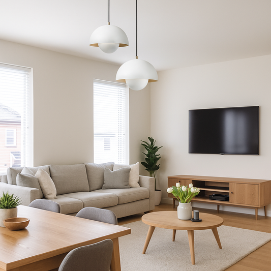 Lavisa - Minimalist Scandinavian Globe-Dome LED Pendant Light