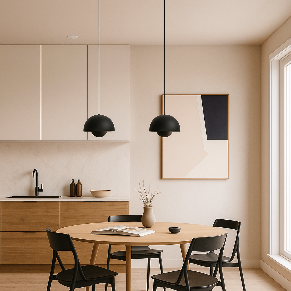 Lavisa - Minimalist Scandinavian Globe-Dome LED Pendant Light