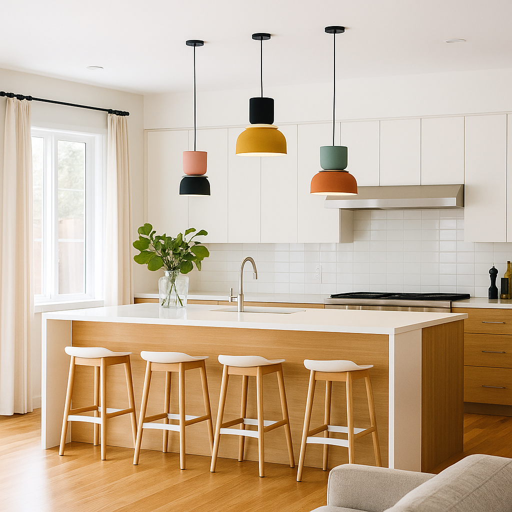 Lavisa - Modern LED Two Tone Layered Scandinavian Pendant Light