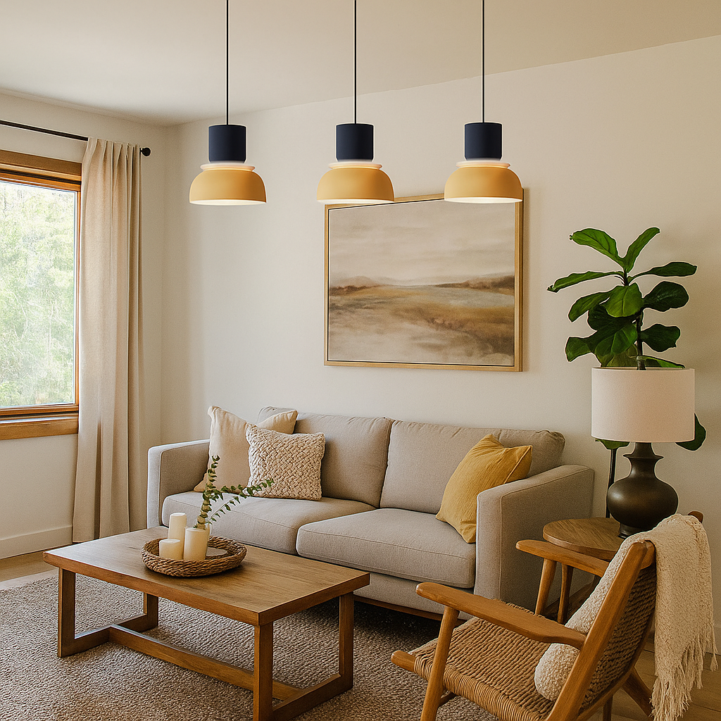 Lavisa - Modern LED Two Tone Layered Scandinavian Pendant Light