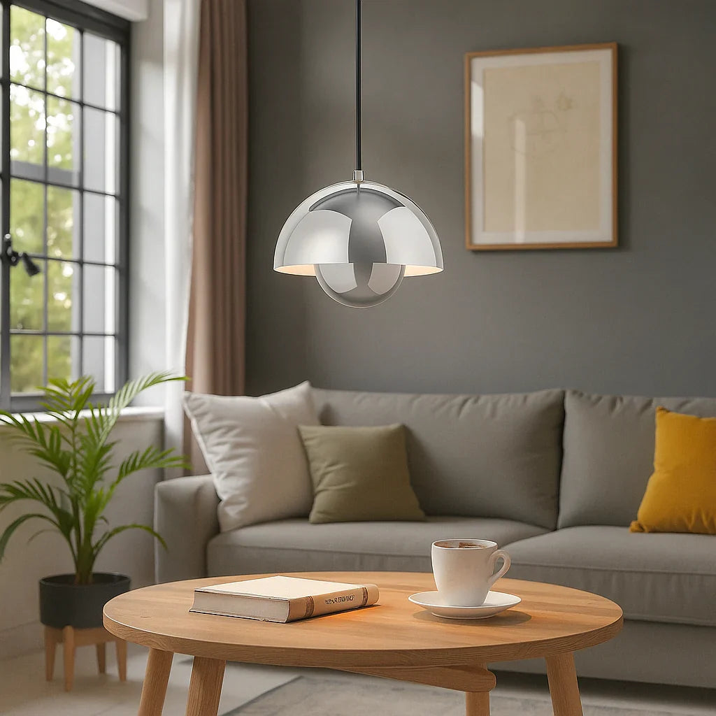 Lavisa - Minimalist Scandinavian Globe-Dome LED Pendant Light