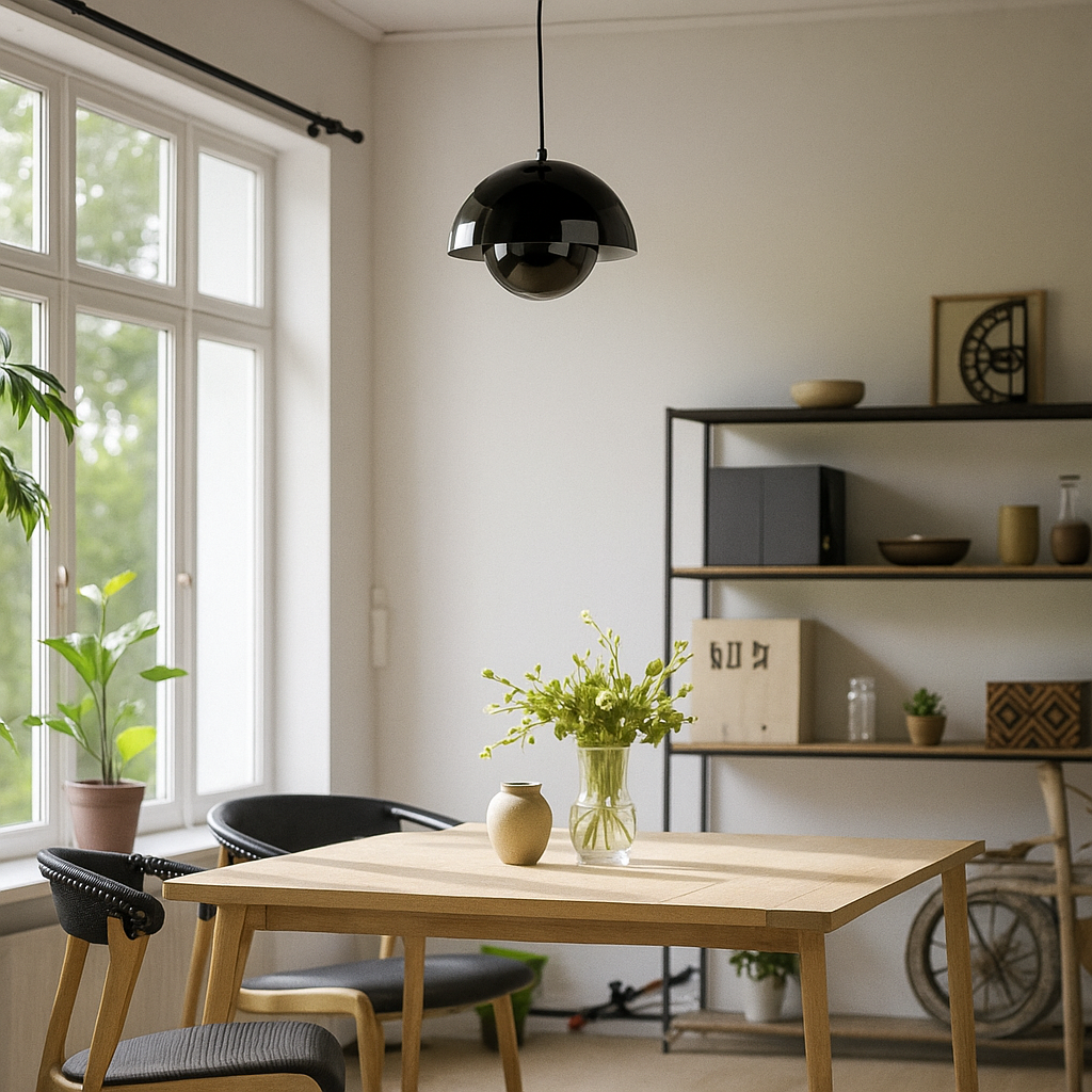 Lavisa - Minimalist Scandinavian Globe-Dome LED Pendant Light