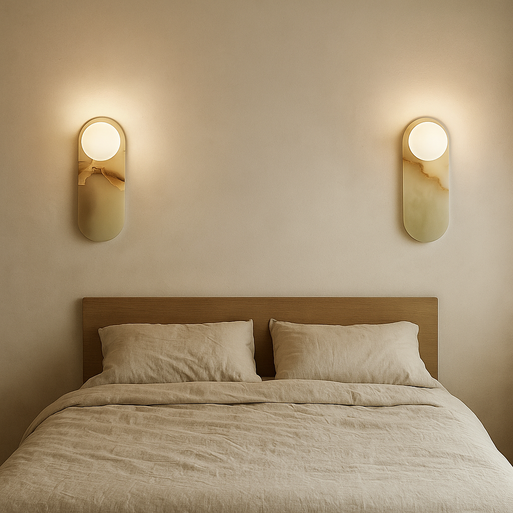 Lavisa - Minimalist Oval Wall Light with Globe Shade