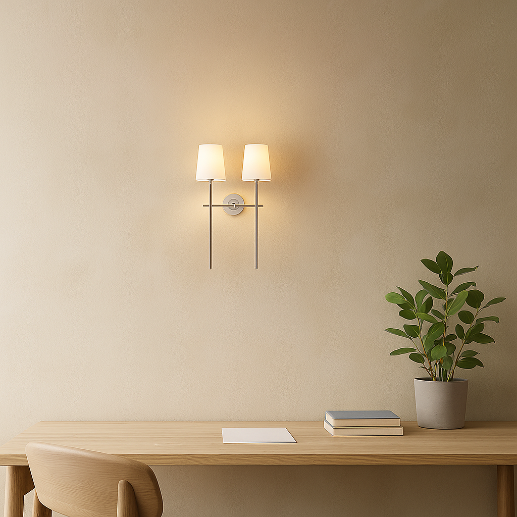 Lavisa - Vintage Tapered Shade Wall Light