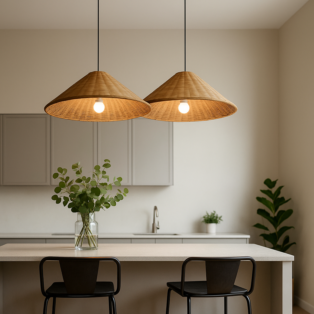 Lavisa - Woven Cone Retro Pendant Light