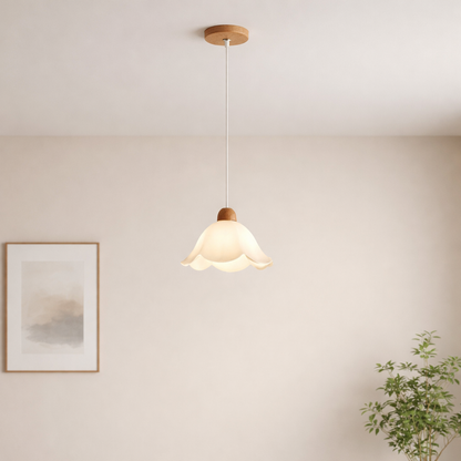 Lavisa - Hanging Japandi Minimalist Pendant Light Organic Ceiling Lamp