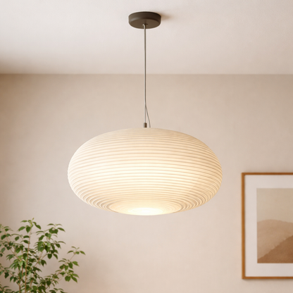 Lavisa - Modern Stripe Japandi Pendant Light Glass Hanging Lamp