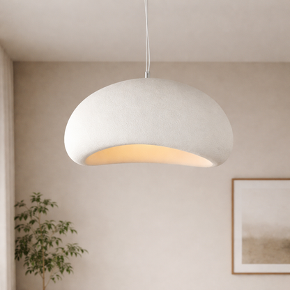 Lavisa - Modern Japandi Oval Pendant Light Sculptural Hanging Fixture