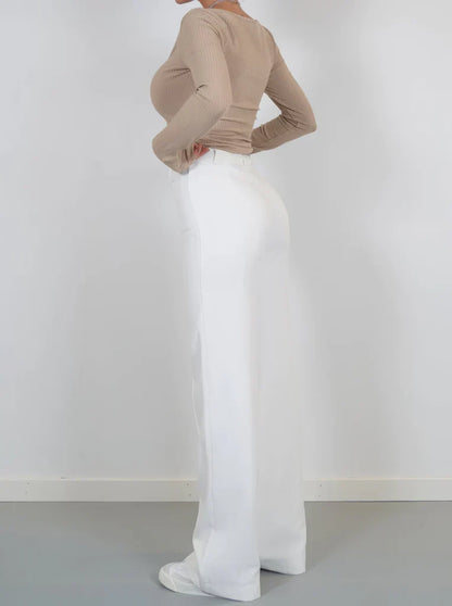 Lavisa - Women's Tailored Wide Leg Dress Pants