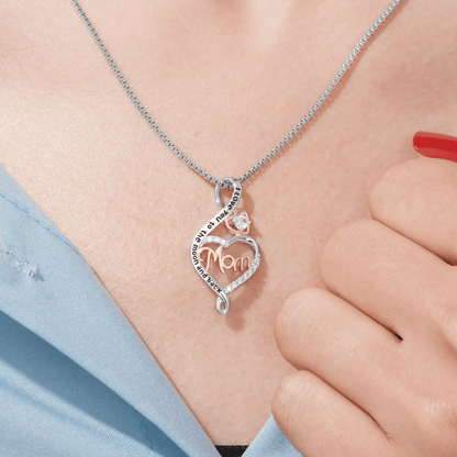 Lavisa - I Love You Mom Necklace - Sentimental Family Jewelry Gift