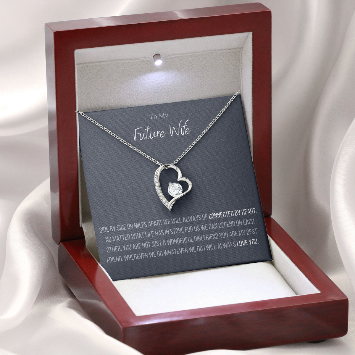 Lavisa - Future Wife Forever Love Heart Necklace Gift