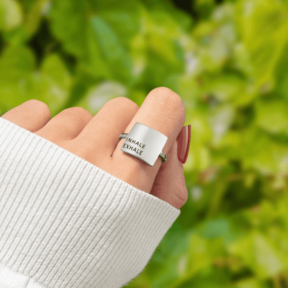 Lavisa - Adjustable Inhale Exhale Mindfulness Ring