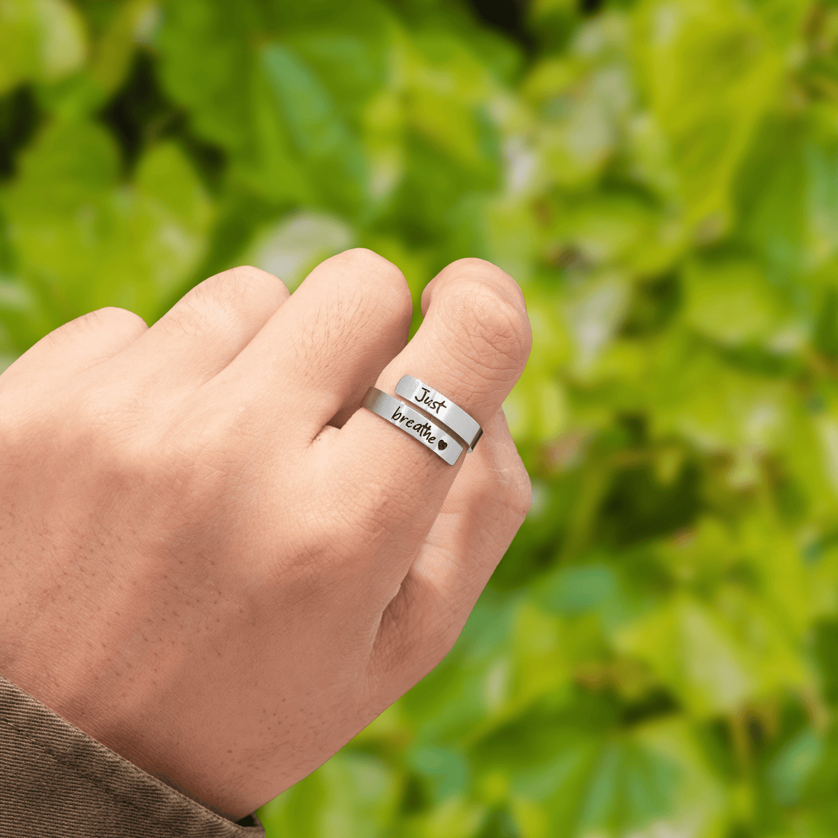 Lavisa - Just Breathe Anxiety Relief Adjustable Ring