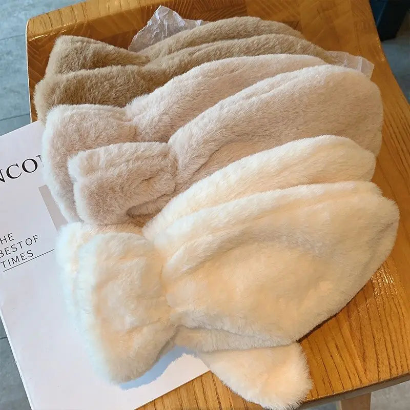 Lavisa - Fluffy Plush Mittens Winter Warm Gloves