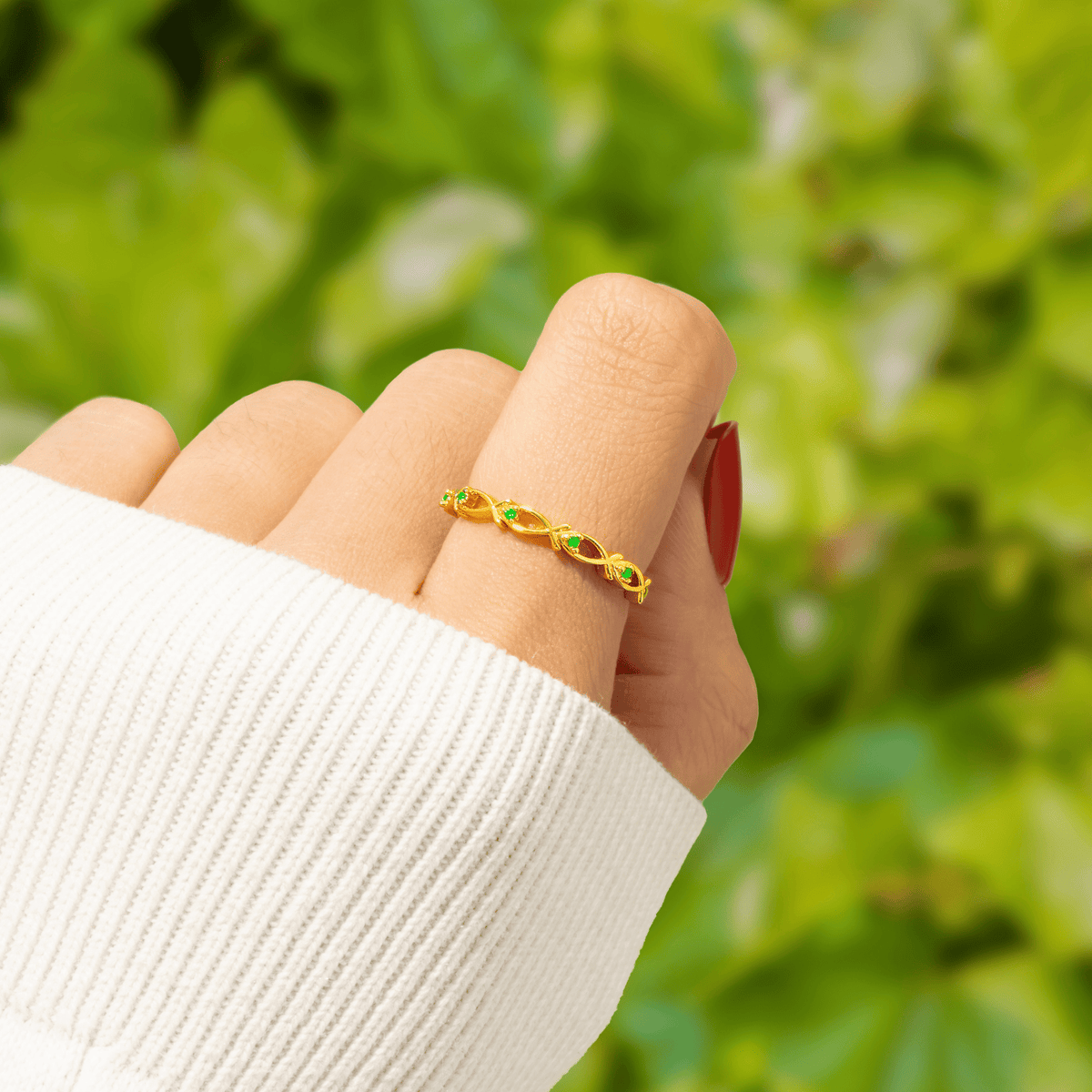 Lavisa - Ichthys Christian Faith Ring Gold Plated Jewelry