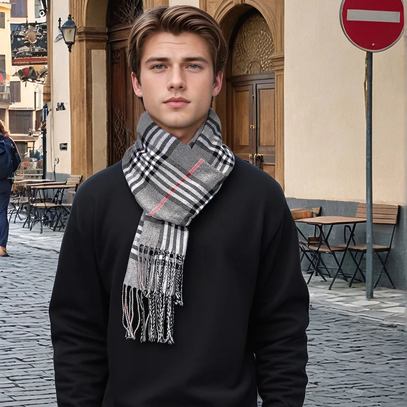 Lavisa - Luxury Plaid Cashmere Winter Scarf