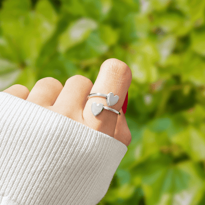 Lavisa - Memorial Double Band Initial Ring