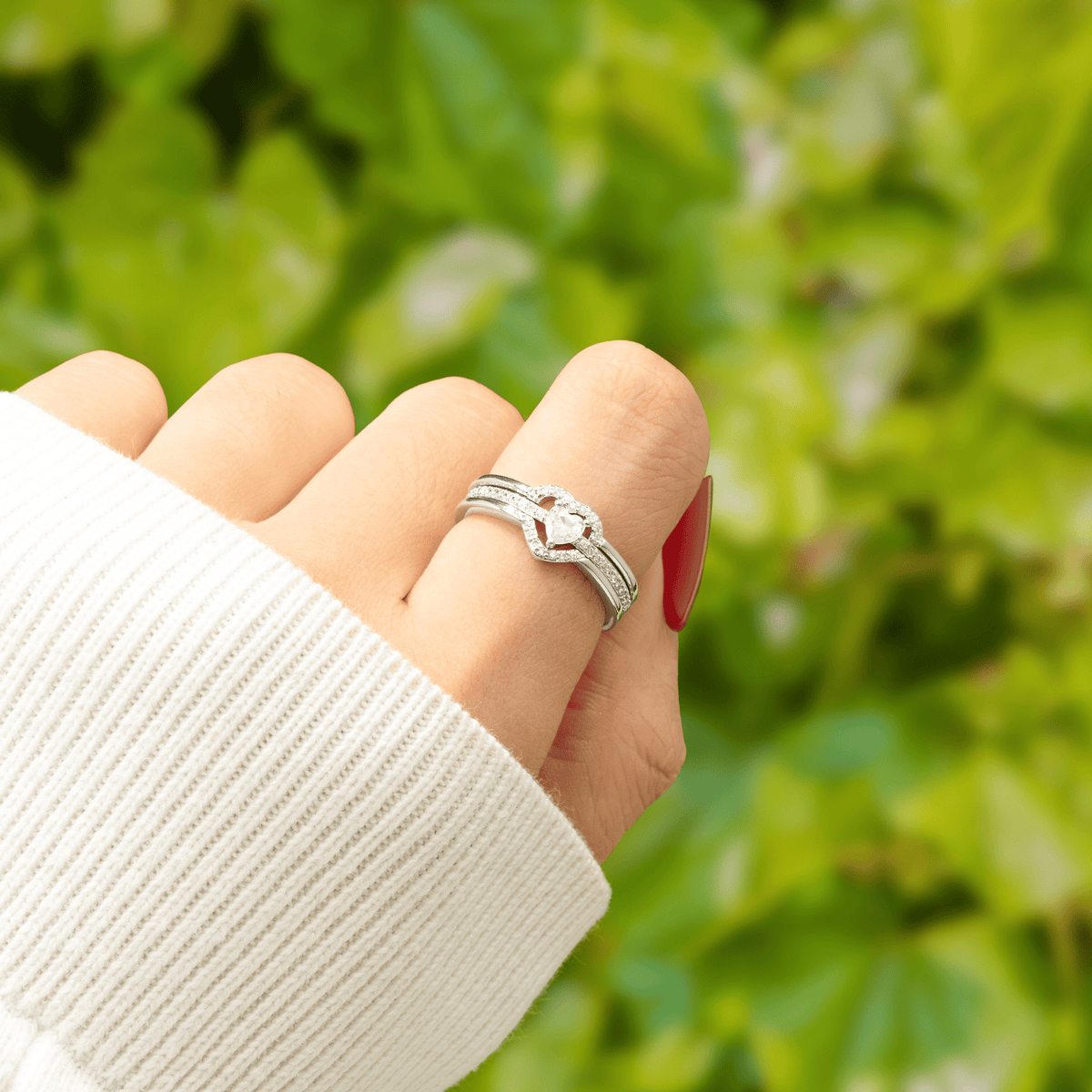 Lavisa - Hearts As One Mom Ring - Adjustable Family Band