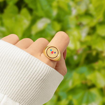 Lavisa - Interactive Mood Fidget Statement Ring