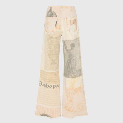 Lavisa - High Waisted Wide Leg Jeans with Raw Hem