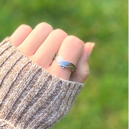 Lavisa - Pure Silver Guardian Angel Ring