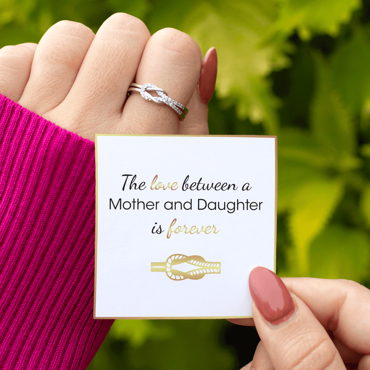 Lavisa - Forever Linked Sterling Silver Knot Ring - Adjustable Love Jewelry