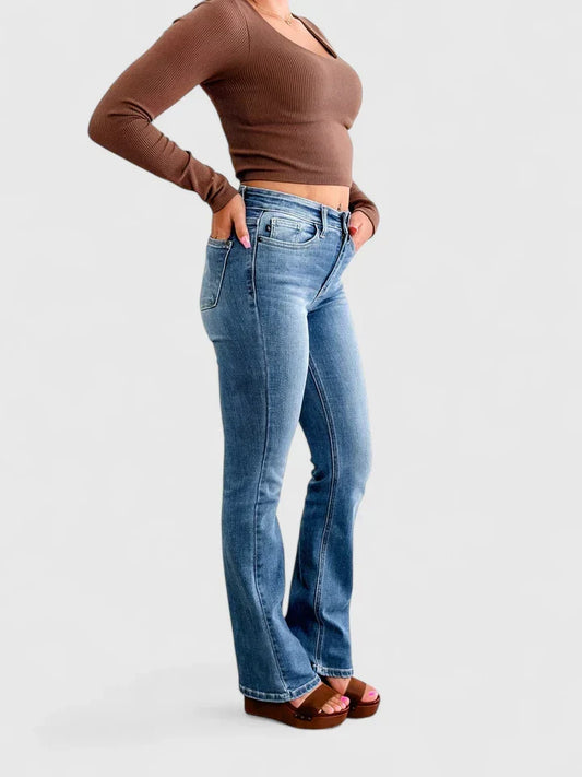 Lavisa - Sophisticated Women's Bootcut Pants - Tummy Control Trousers