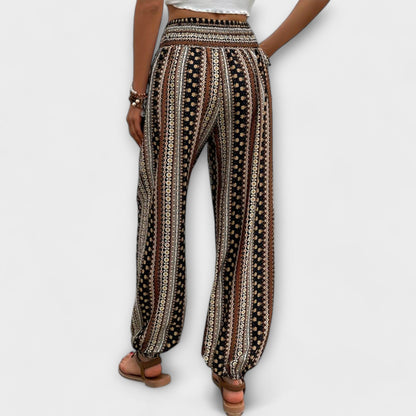 Lavisa - Ethnic Pattern Graphic Print Pants