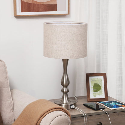 Lavisa - Touch-Control Modern Table Lamps Set of Two with USB Ports