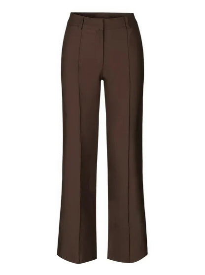 Lavisa - Women's High Waist Wide Leg Tailored Dress Pants