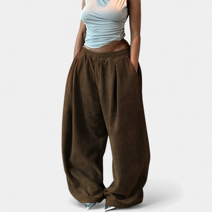 Lavisa - High Waist Wide Leg Casual Pants for Women - Effortless Style Trousers