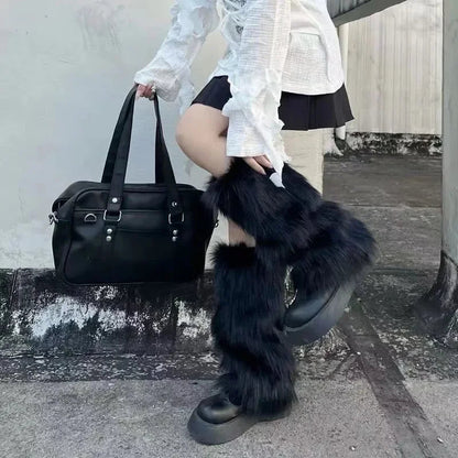 Lavisa - Faux Fur Leg Warmers and Boot Covers