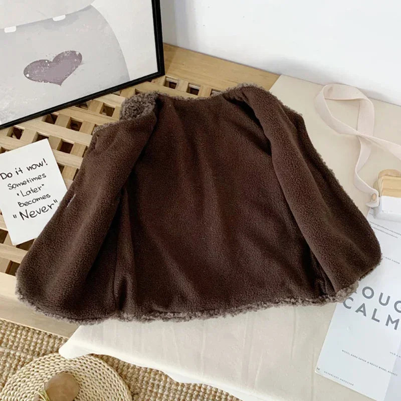 Lavisa - Kids Lamb Wool Winter Vest Outerwear