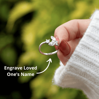 Lavisa - Butterfly From Heaven Ring - Memorial Sympathy Jewelry