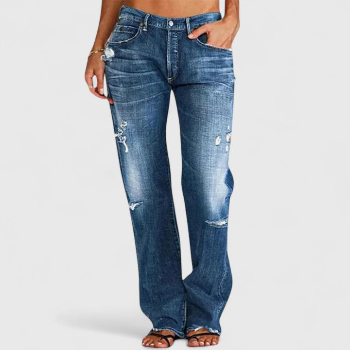 Lavisa - Low Rise Stretch Wide Leg Jeans