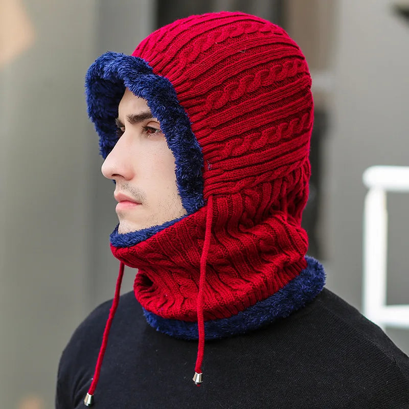 Lavisa - Winter Knit Balaclava Hat and Scarf Combo