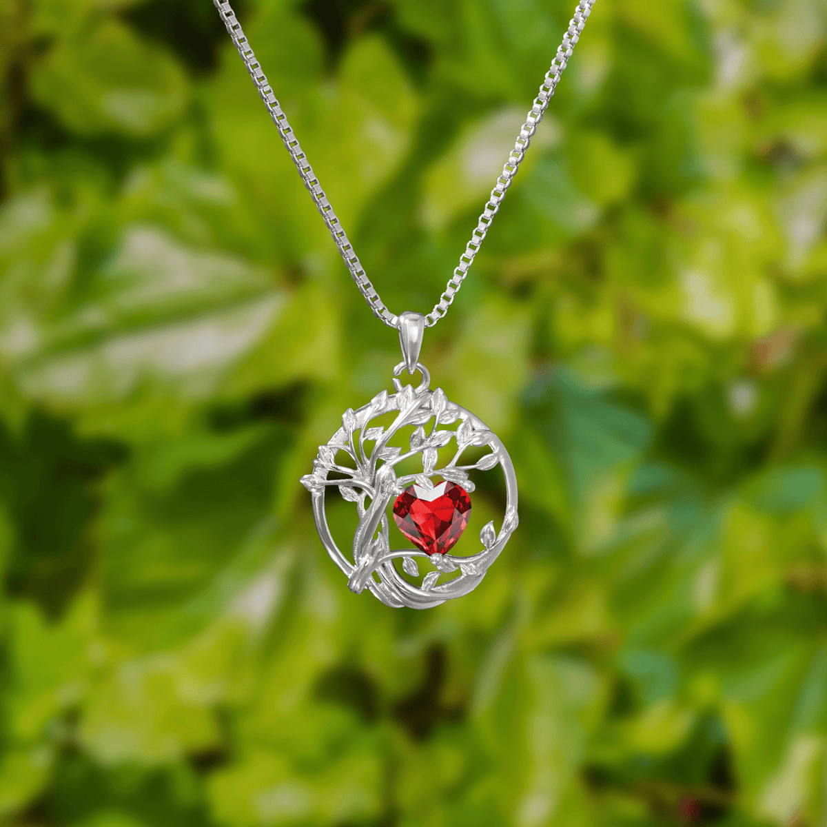 Lavisa - Birthstone Tree Of Life Necklace
