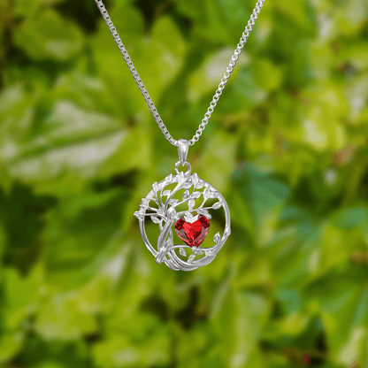 Lavisa - Birthstone Tree Of Life Necklace