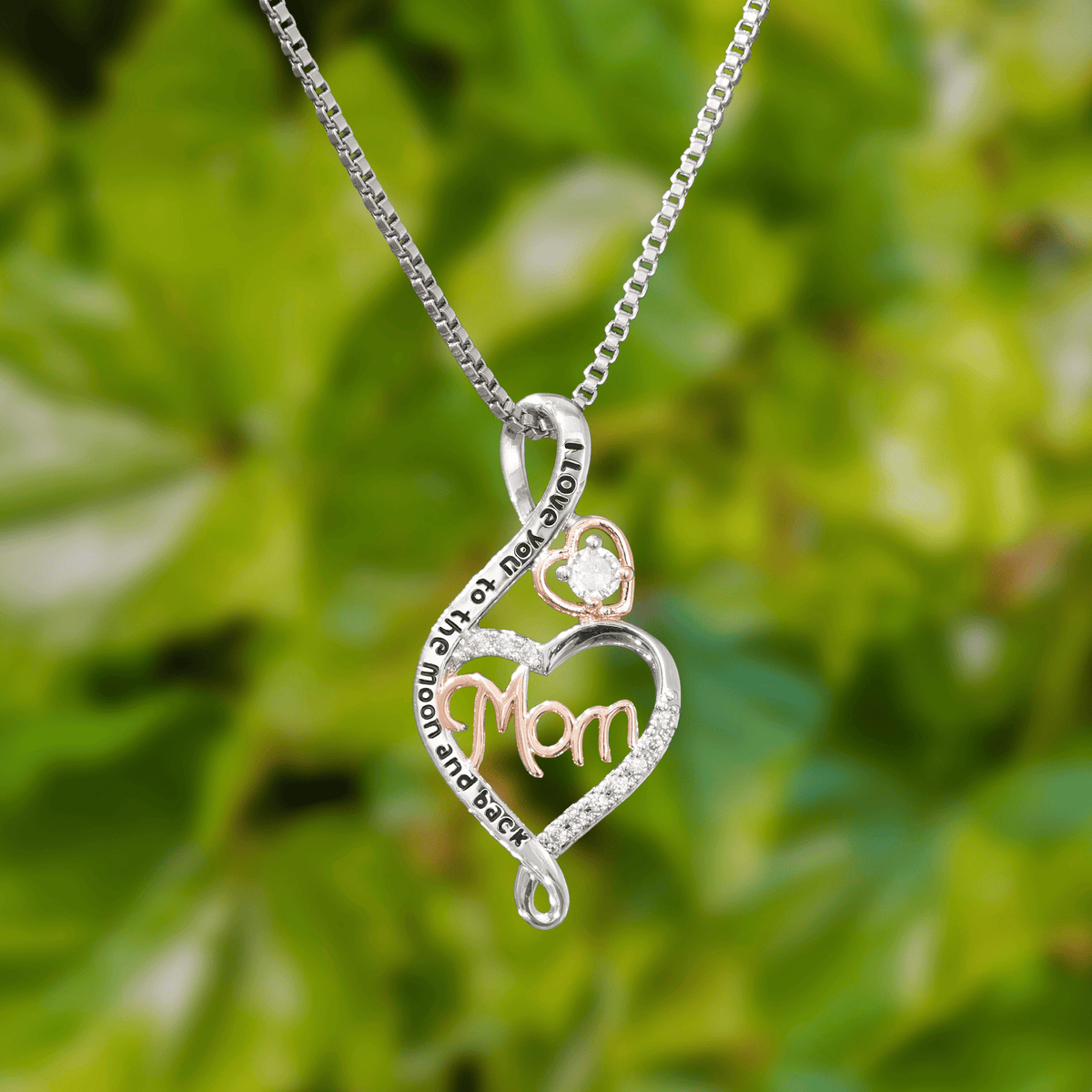 Lavisa - I Love You Mom Necklace - Sentimental Family Jewelry Gift