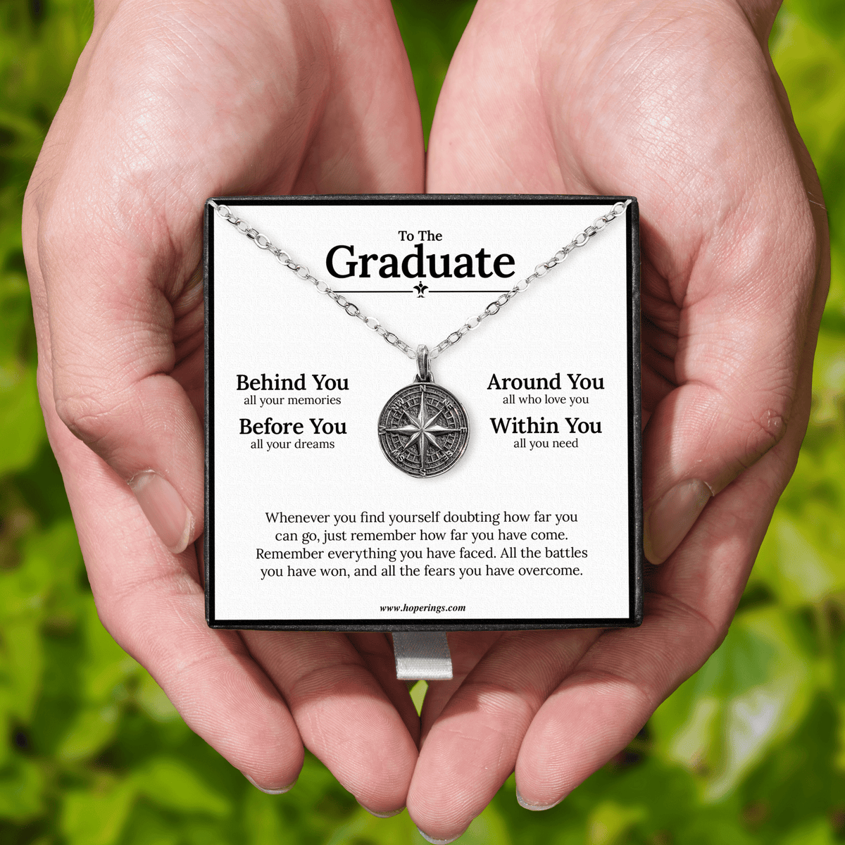 Lavisa - Compass Necklace For Graduate