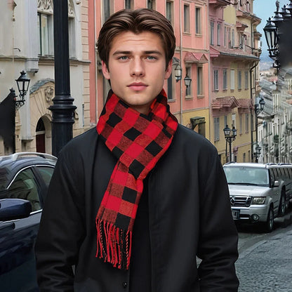 Lavisa - Luxury Plaid Cashmere Winter Scarf