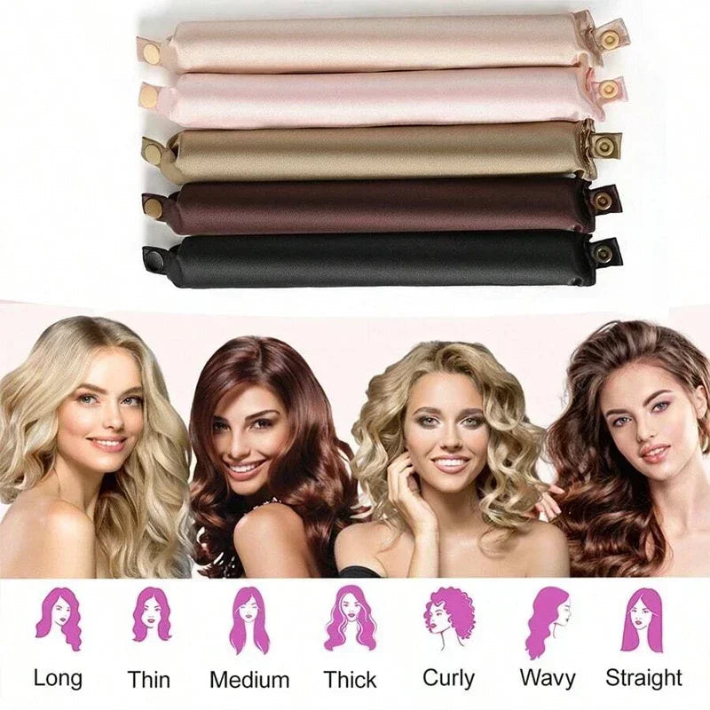 Lavisa - Satin Heatless Hair Curler Headband Set