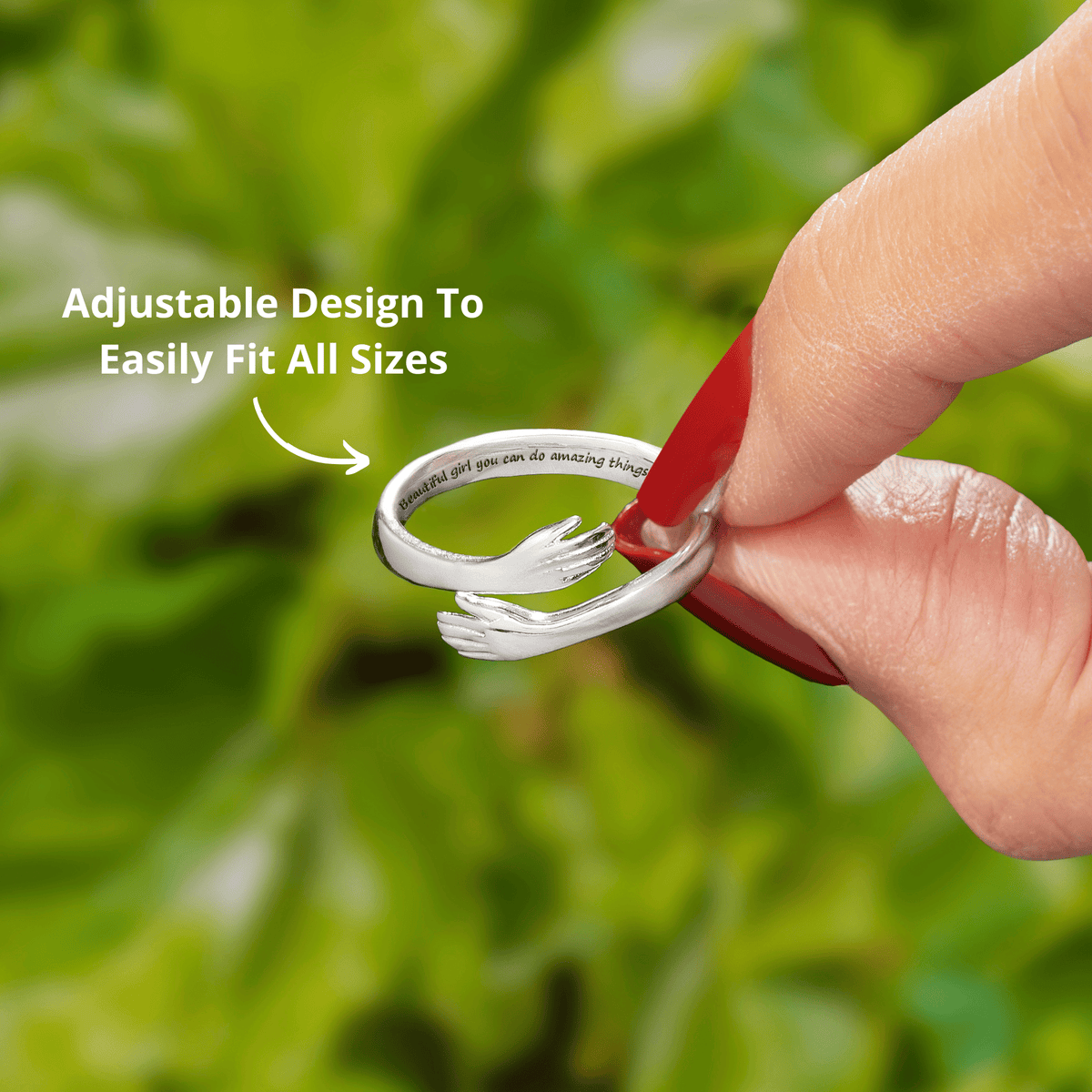Lavisa - Granddaughter Hug Ring Sentimental Gift